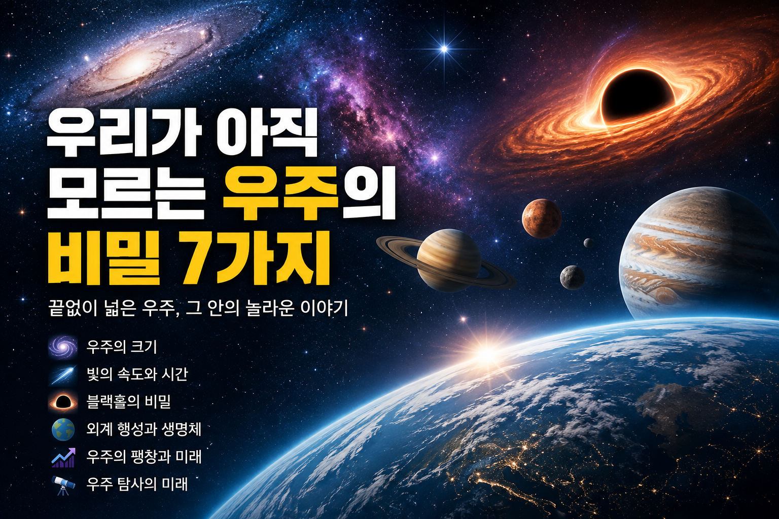 우주 7가지