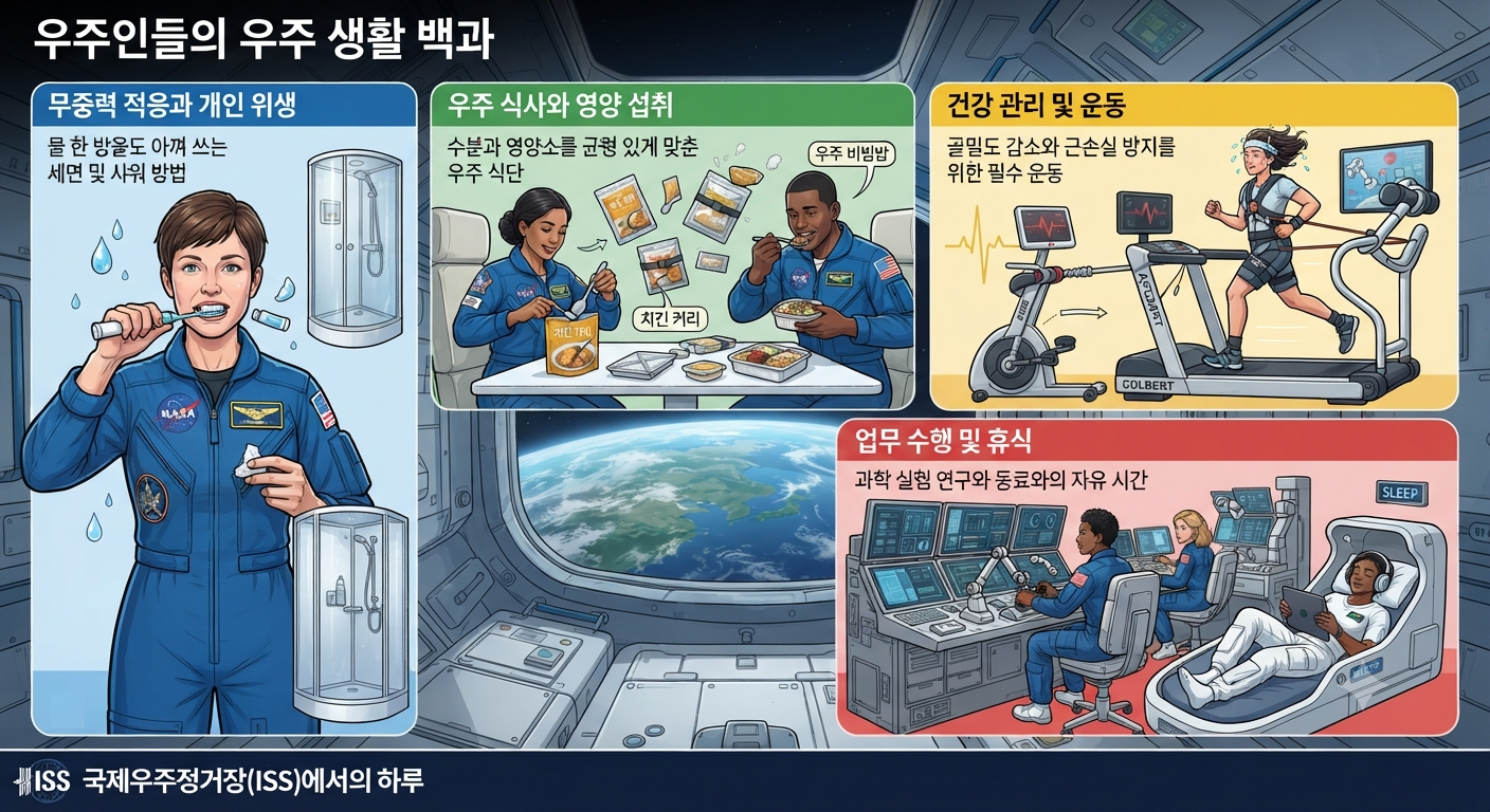 우주인들은 어떻게 생활할까