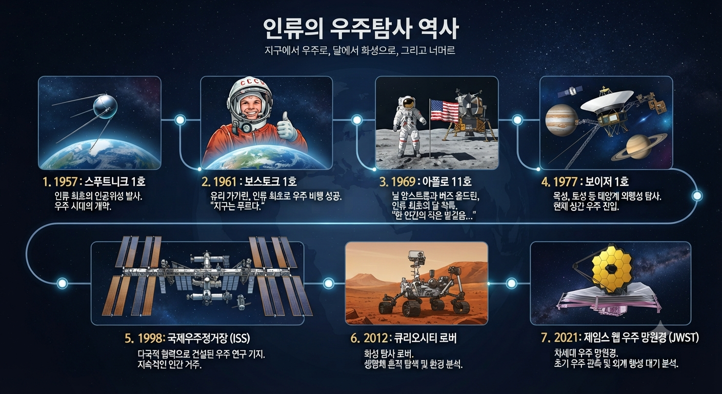 인류의 우주탐사 역사